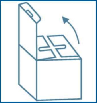 2. Estrarre le due parti che compongono il piedistallo