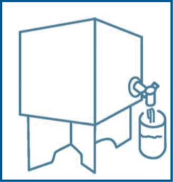 7. Mettere la box sul piedistallo
